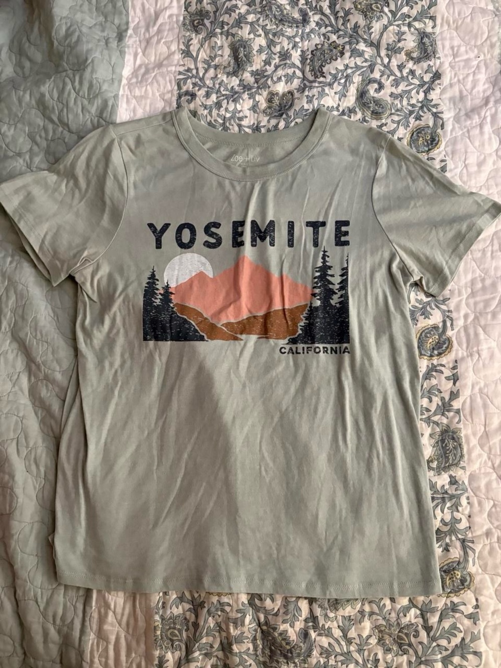 Yosemite Graphic Tee - Sage Green